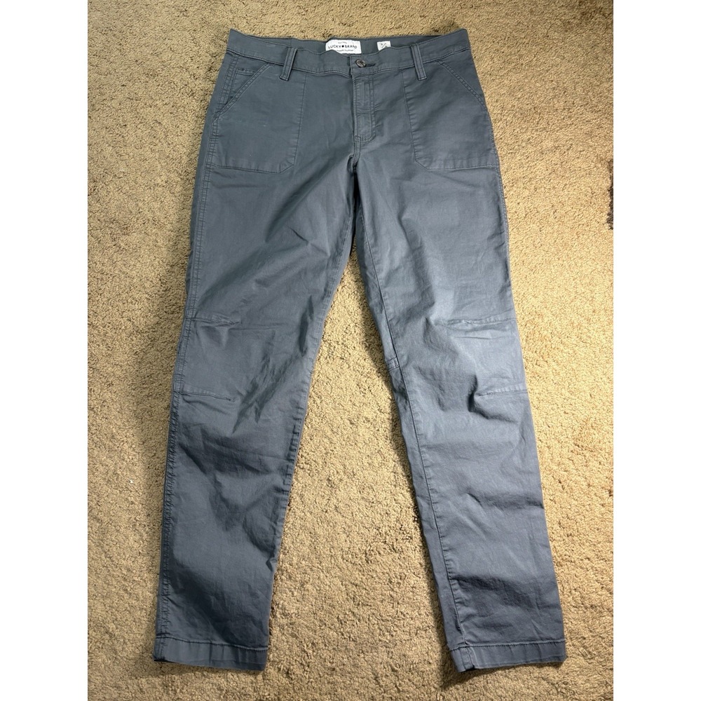 Lucky Brand The Cargo Pants Women 6/28 Blue Lightweight‎ Utility Outdoor